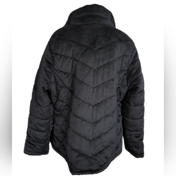 NWT Free Country Reversable Puffer Coat Jacket Black Sz XL $120 wind resistant - Picture 12 of 13